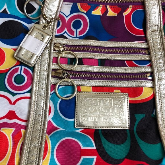 Coach Poppy Glam Graffiti Women's Handbag - Picture 3 of 10